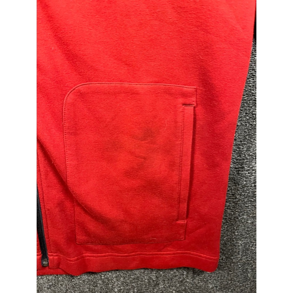 Banana Republic Mens Red Full Zip Mock Neck Raglan Jacket Large - Picture 4 of 8